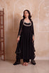 Black Georgette Salwar Suit - Front View | Samyak Fashion