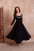Black Georgette Salwar Suit - Detail View | Samyak Fashion