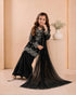 Black Heavy Fox Georgette Kid's Salwar Suit - Detail View | Samyak Fashion