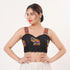 Black Heavy Magic Cotton Blouse - Back View | Samyak Fashion