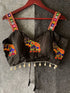 Black Heavy Magic Cotton Blouse - Side View | Samyak Fashion