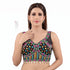 Black Heavy Pure Soft Italian Silk With Tricot Fuising Blouse - Front View | Samyak Fashion