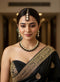 Black Necklace Set - Front View | Samyak Fashion