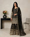 Black Pure Gmy Silk Elegant Salwar Suit - Front View | Samyak Fashion