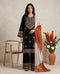 Black Rayon Cotton Elegant Salwar Suit - Front View | Samyak Fashion