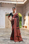 Black Soft Pashmina Silk Designer Function Wear Saree Collection With Blouse - Front View | Samyak Fashion