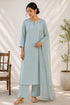 Blue Cotton Salwar Suit - Front View | Samyak Fashion