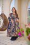 Blue Cotton Silk Salwar Suit - Front View | Samyak Fashion