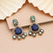 Blue Earrings - Front View | Samyak Fashion