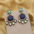 Blue Earrings - Back View | Samyak Fashion