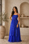 Blue Faux Georgette Kurti Kurti - Front View | Samyak Fashion