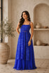 Blue Faux Georgette Kurti Kurti - Front View | Samyak Fashion