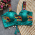 Blue Heavy Magic Cotton Blouse - Detail View | Samyak Fashion