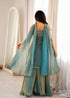 Blue Heavy Pure Soft Fendy Silk Elementary Suit - Full View | Samyak Fashion