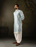 Blue Rayon Mens Kurta With Payjama - Detail View | Samyak Fashion