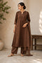 Brown Cotton Salwar Suit - Front View | Samyak Fashion