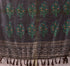 Brown Linen Cotton Party Wear Saree With Blouse - Front View | Samyak Fashion