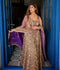 Brown Pure Fendy Silk Anarkali - Front View | Samyak Fashion