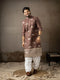 Brown Rayon Mens Kurta With Payjama - Front View | Samyak Fashion