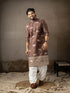 Brown Rayon Mens Kurta With Payjama - Front View | Samyak Fashion