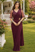 Burugundy Real Premium Lycra Saree With Blouse - Front View | Samyak Fashion