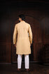 Chiku Cotton Mens Kurta With Payjama - Back View | Samyak Fashion