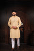 Chiku Cotton Mens Kurta With Payjama - Detail View | Samyak Fashion