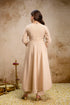 Cream Chanderi Salwar Suits - Back View | Samyak Fashion