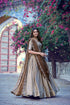 Cream Chinon Lehenga Choli Ethnic - Back View | Samyak Fashion