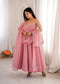 Dusty Pink Crunchy Silk Salwar Suit - Front View | Samyak Fashion