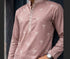 Dusty Pink Silk Mens For A Festive And Kurta With Payjama - Side View | Samyak Fashion