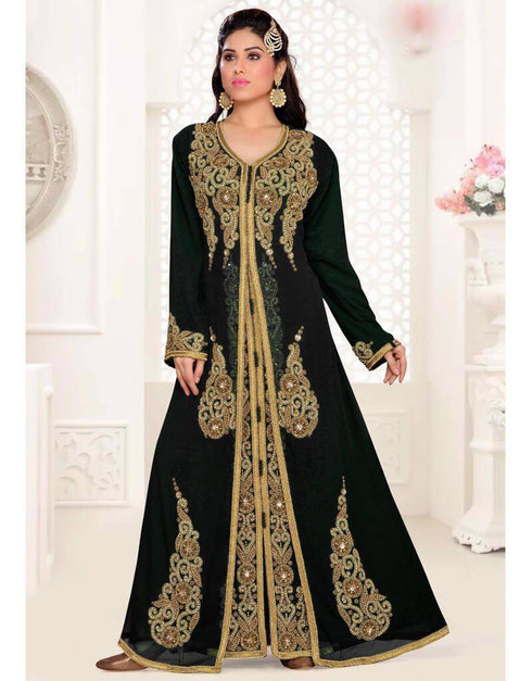 A-line embroidered Kaftan dress