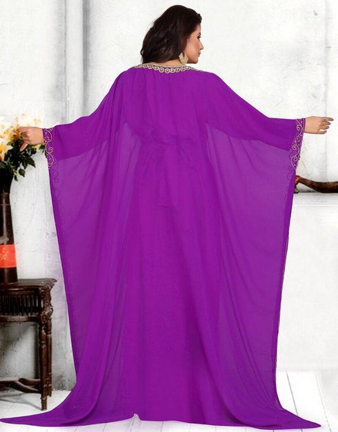 Boat neck farasha abaya