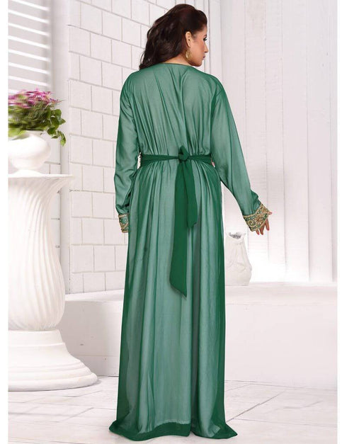 Designer wedding abaya with allover work