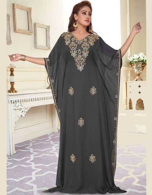 Exclusive partywear beaded abaya