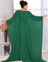Farasha dress with flower beaded bordes