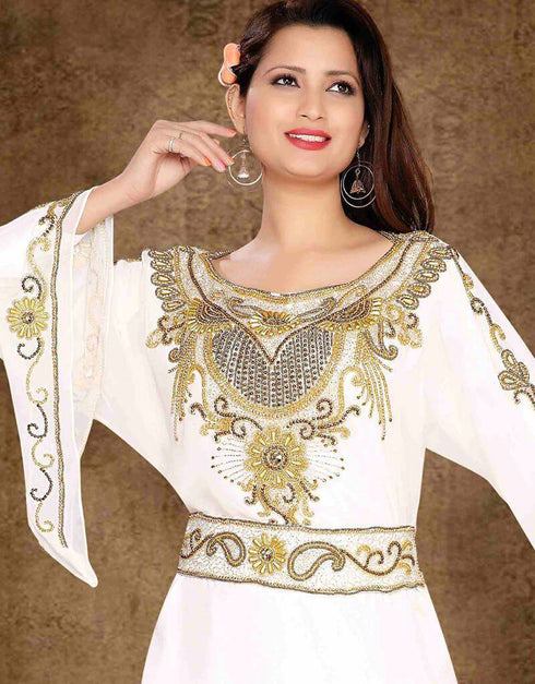 Floor length Aline kaftan dress