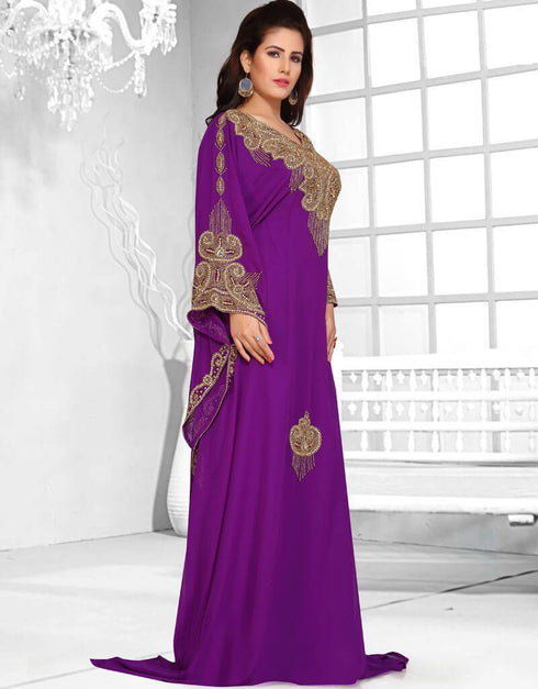 Floor length two side embroide farasha
