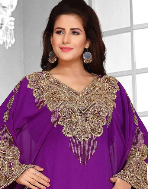 Floor length two side embroide farasha
