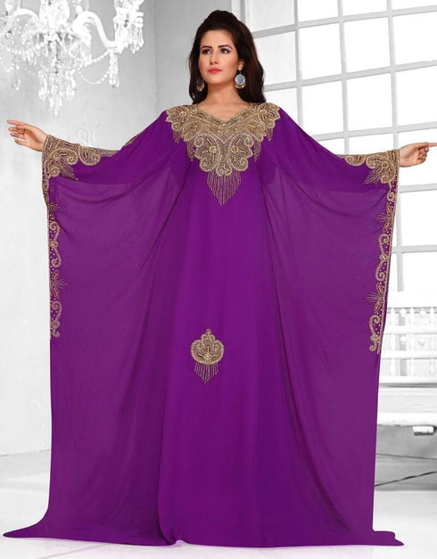 Floor length two side embroide farasha