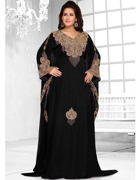 Floor length two side embroide farasha