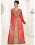 Flower design moroccan caftan