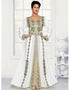 Flower design moroccan caftan