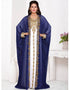 Front open embroide abaya dress