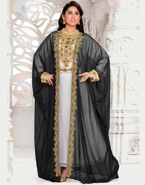 Front Open Jacket Style Kaftan