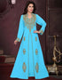 Heavy embroidered A-line dubai kaftan