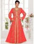 Moroccan caftan with gold lace work