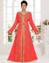 Moroccan caftan with gold lace work