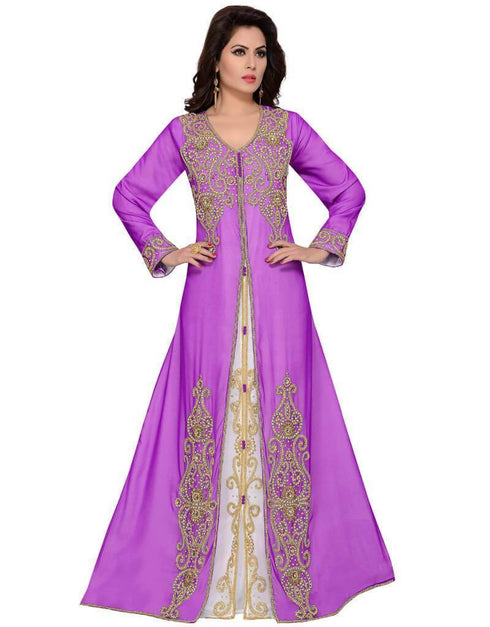 Party Gold Embroidered Kaftan