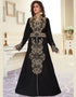 Stand Collar caftan with golden work